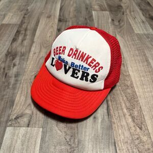 Vintage Beer drinkers make better lovers retro trucker hat